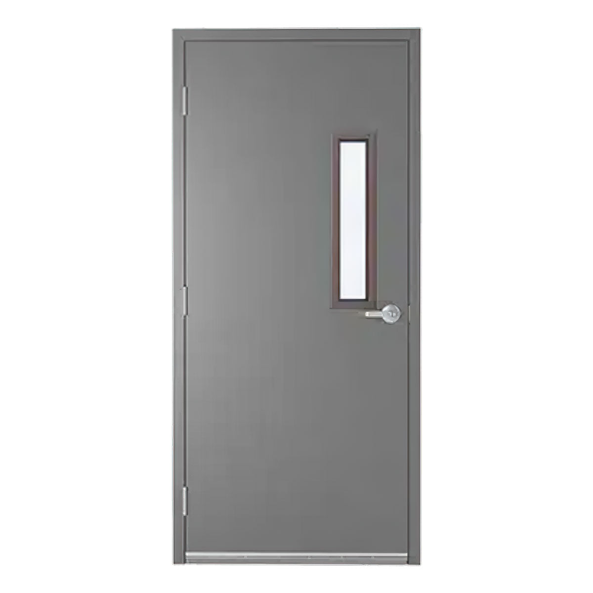 Hollow Metal Door Type D (Rectangle Glass)