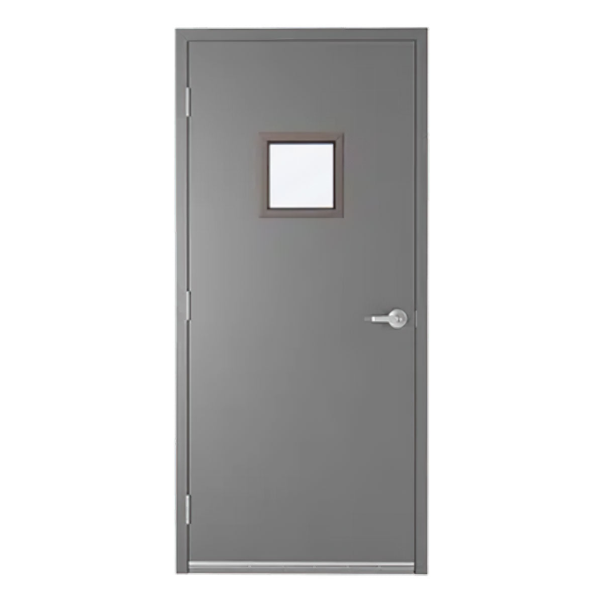 Hollow Metal Door Type E (Square Glass)