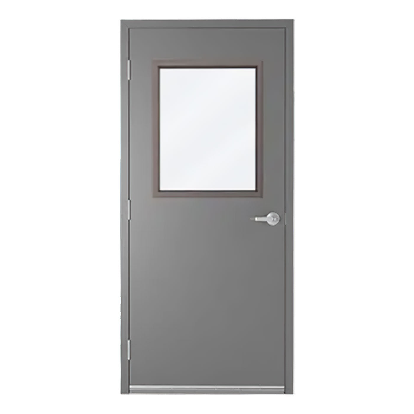 Hollow Metal Door Type F (Half Glass)