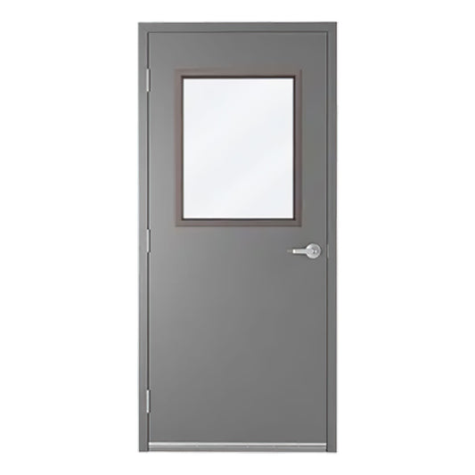Hollow Metal Door Type F (Half Glass)