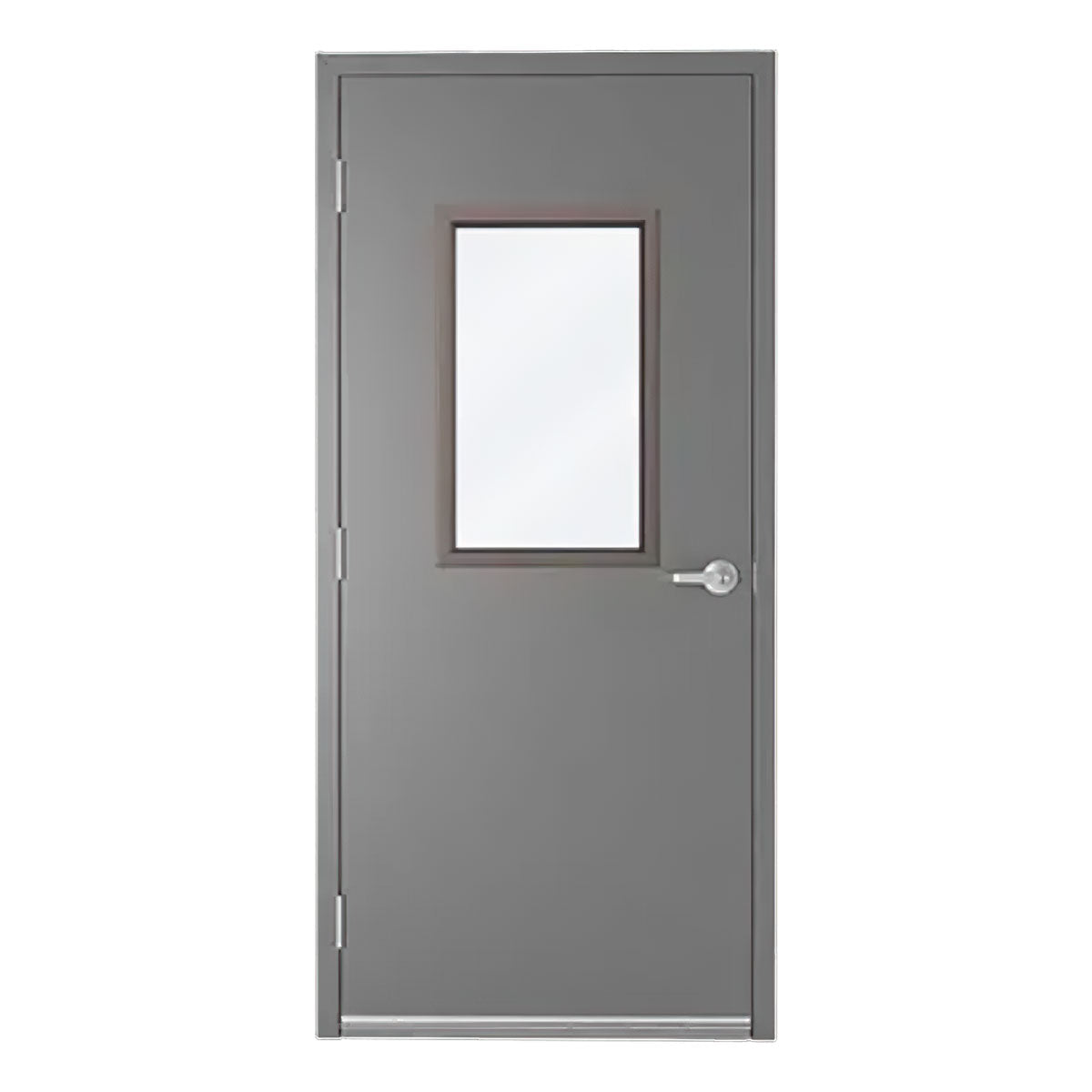 Hollow Metal Door Type H (Half Glass / Wide Stiles)